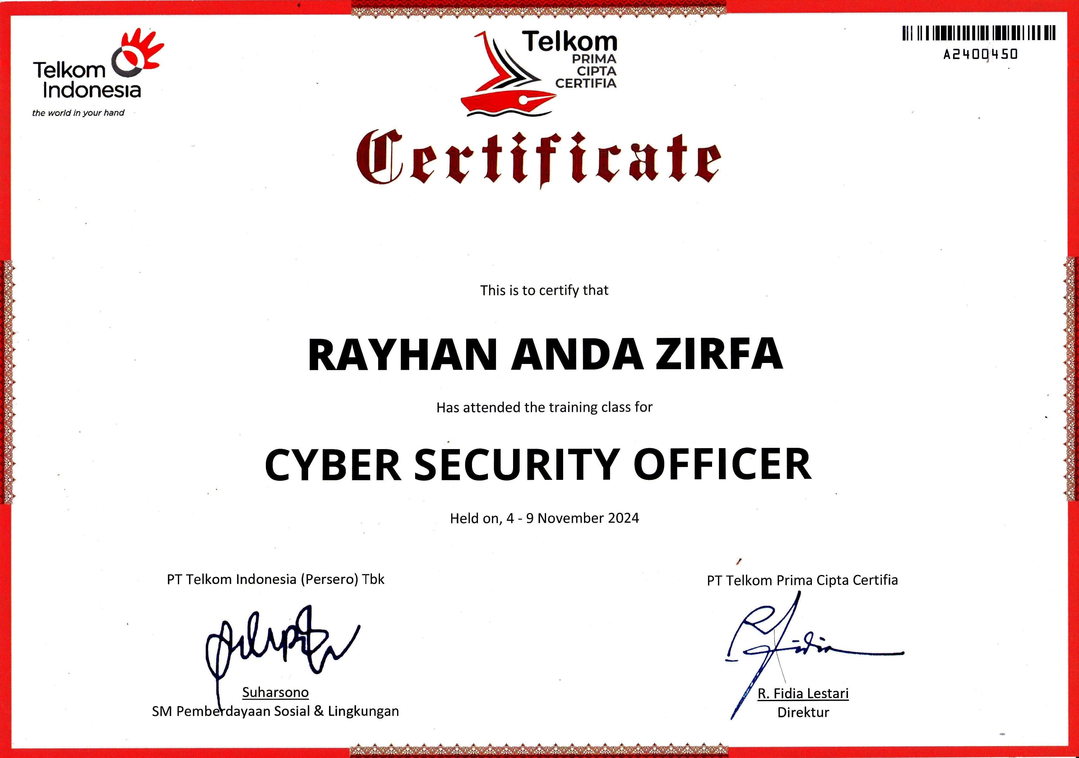Cyber Security Officer